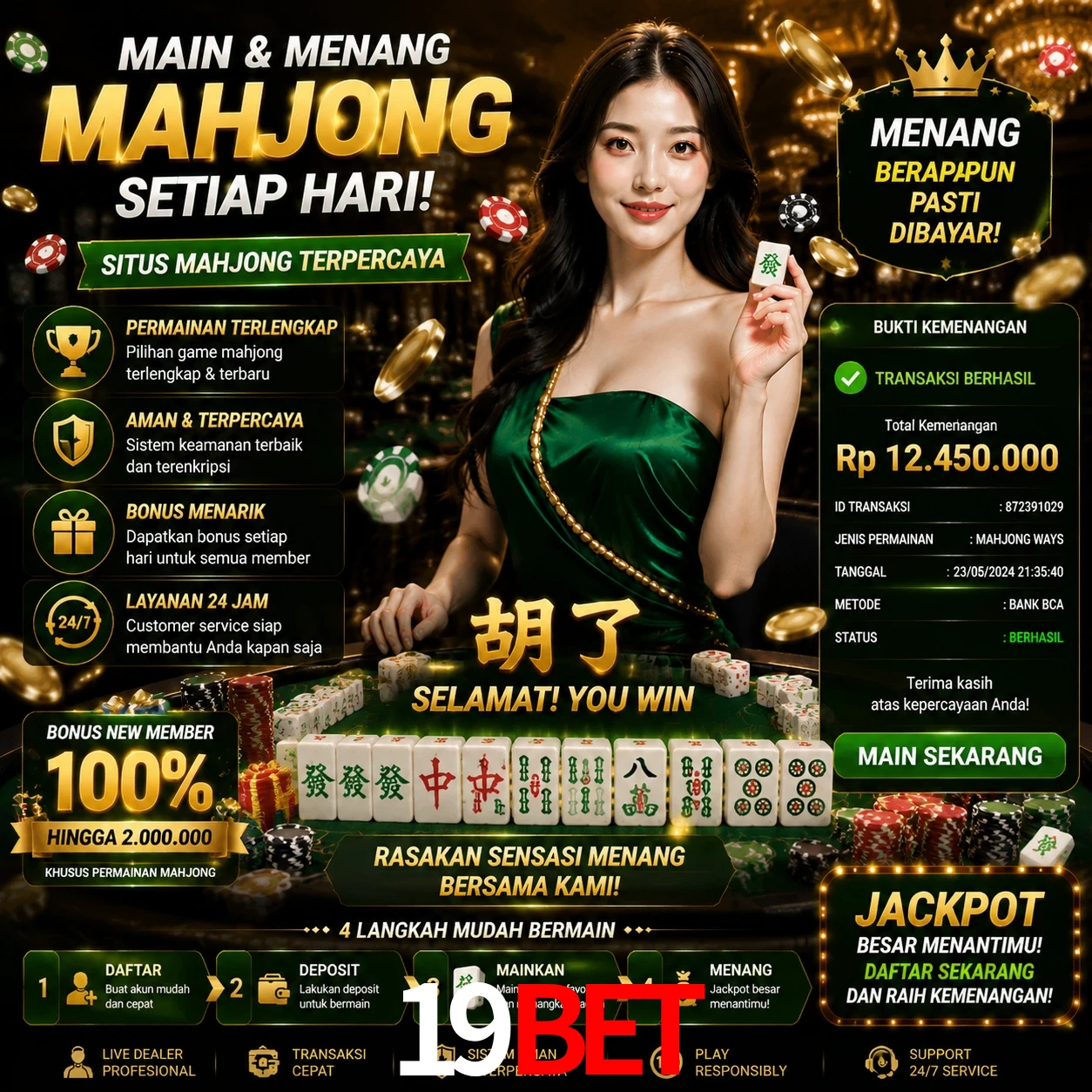Ganhar e sacar na 19bet